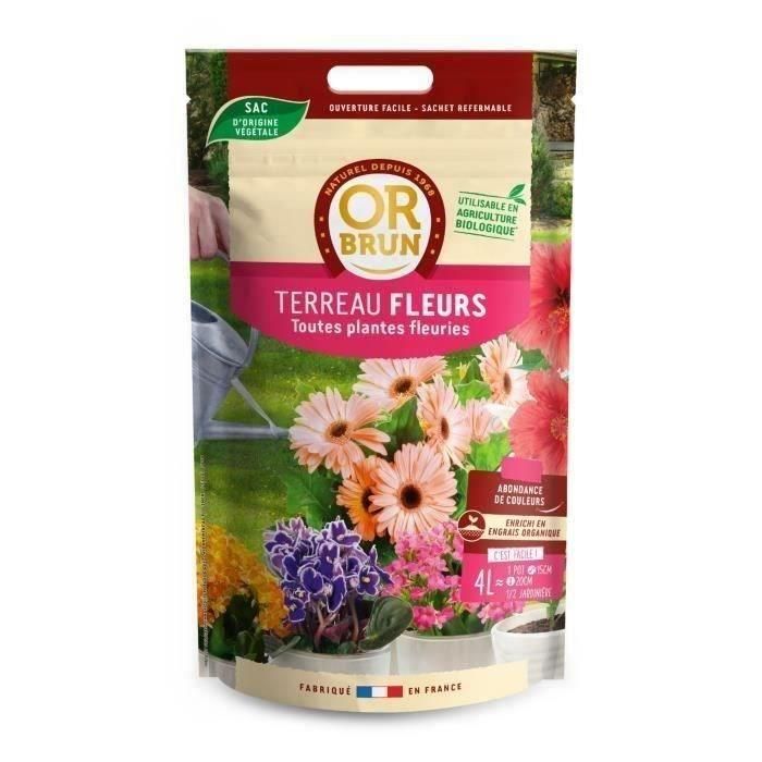 OR BRUN Tierra para flores 4l