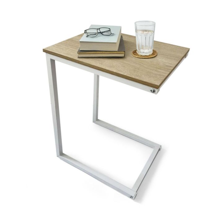 Inde Soporte Auxiliar Sofá Madera y Metal Moblekit 40x30x60 cm Mdf 2