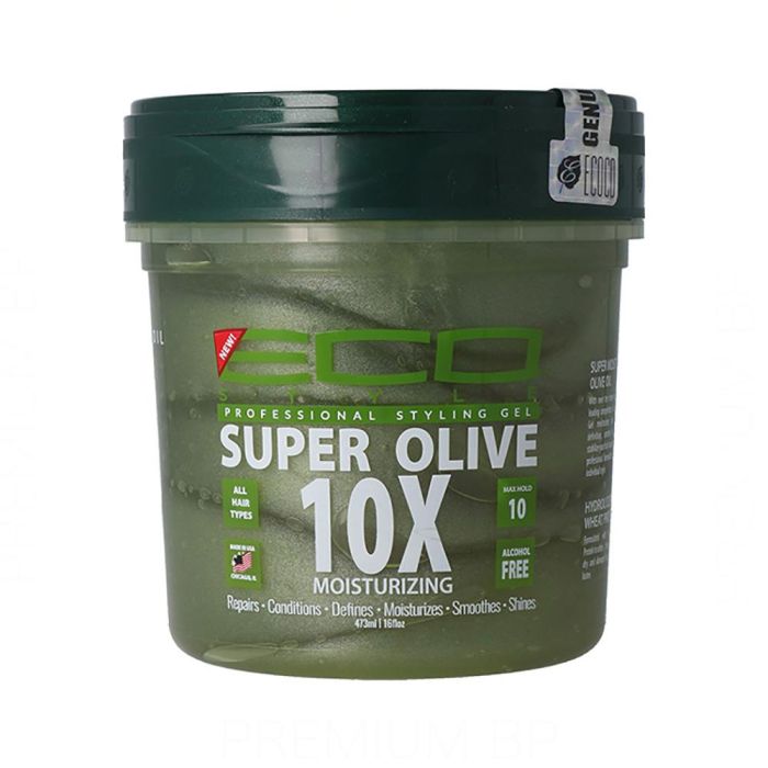 Eco Styler Gel Estilizante Super Aceite De Oliva 10X473 ml/16OZ - Nutre y Repara Eco Styler Gel Estilizante Super Aceite De Oliva 10X473 ml/16OZ - Nutre y Repara