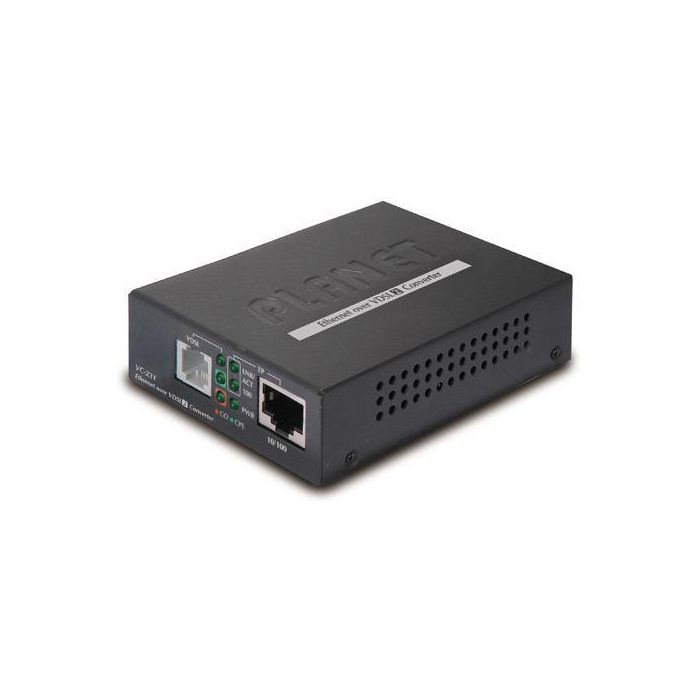 Planet VC-231 Convertidor Ethernet over VDSL2 100/100Mbps con 1x RJ-45 y 1x RJ-11 para extensión de red