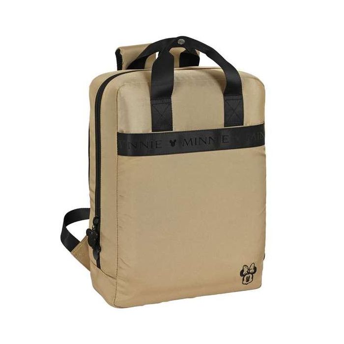 Mochila para Portátil Minnie Mouse Beige 13,3''
