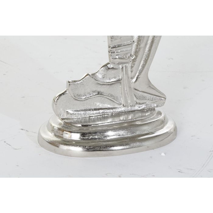 DKD Home Decor Mesita Auxiliar Indio Plateada Transparente con Estructura de Aluminio y Tapa de Cristal Desmontable 46x72x46 cm 3 DKD Home Decor Mesita Auxiliar Indio Plateada Transparente con Estructura de Aluminio y Tapa de Cristal Desmontable 46x72x46 cm 3