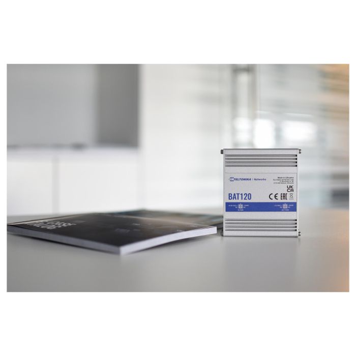 Teltonika BAT120 UPS Línea Interactiva 22W Sawtooth 9-30V Alimentación CC Compacto Acero Inoxidable 2