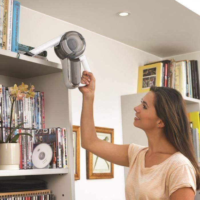 Black + Decker PV1820L-QW Aspiradora manual sin bolsa 18V 440 ml, Acción ciclónica, Incluye herramienta grietas y cepillo, Negro 3 Black + Decker PV1820L-QW Aspiradora manual sin bolsa 18V 440 ml, Acción ciclónica, Incluye herramienta grietas y cepillo, Negro 3