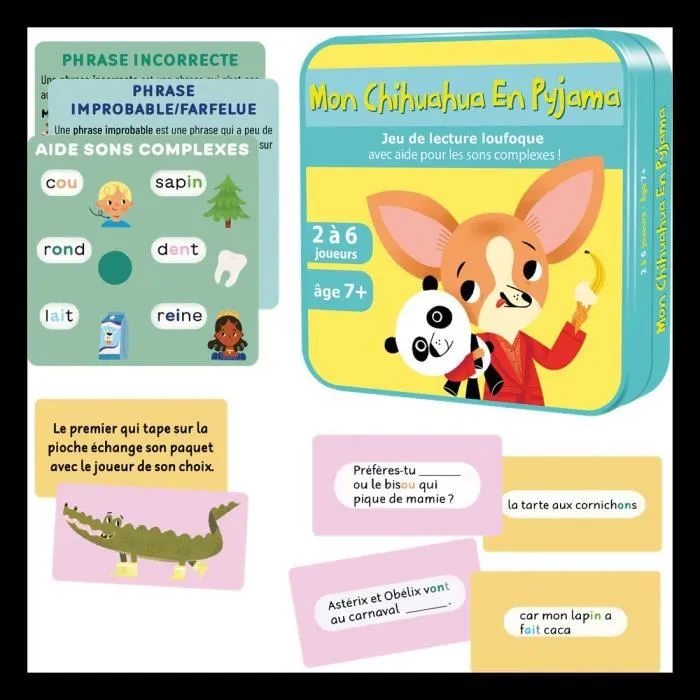 Asmodee ASM3770028462032 Mi chihuahua en pijama - Idioma francés 3