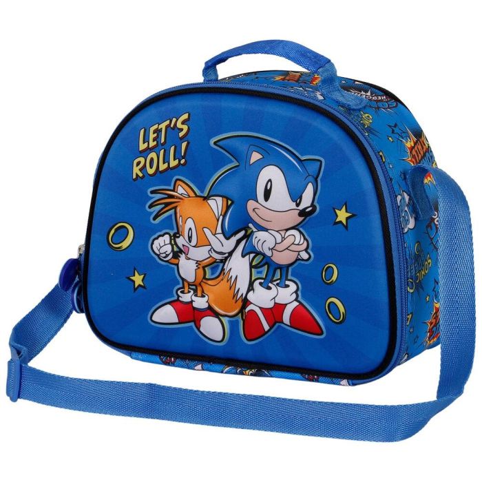 Bolsa portameriendas 3D Lets Roll Sonic The Hedgehog 3