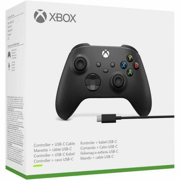 Microsoft Mando Inalámbrico Xbox + Cable USB-C Negro para PC, Xbox One, One S, One X, Series S, Series X 27