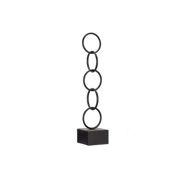 Figura Aros Negro Grande Giftdecor 12.5x60.5x12.5 cm - Metal (8 Unidades) 1 Figura Aros Negro Grande Giftdecor 12.5x60.5x12.5 cm - Metal (8 Unidades) 1