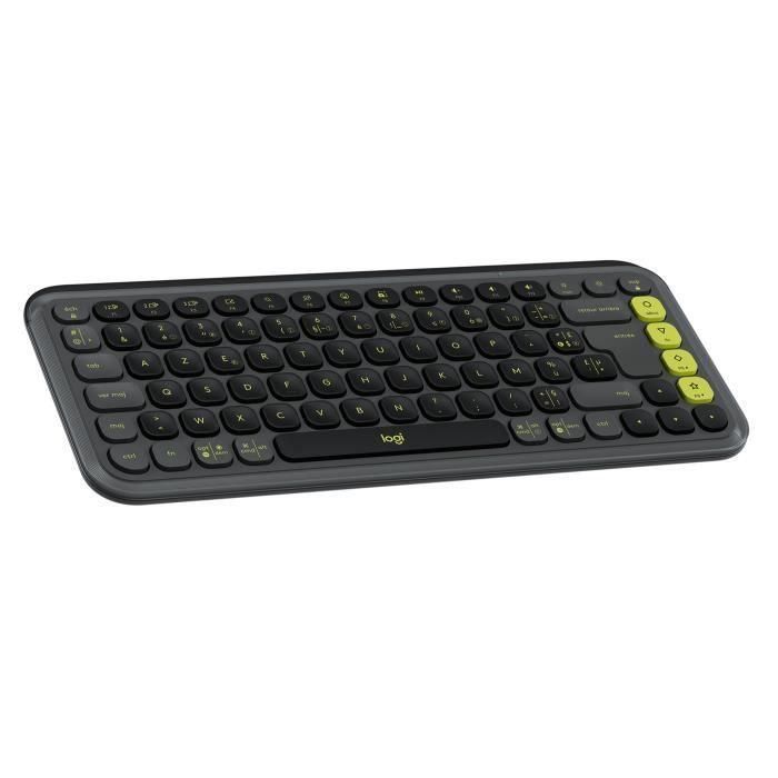 Teclado - Inalámbrico - Logitech - Teclas Pop Icon - AZERTY - Grafito Teclado - Inalámbrico - Logitech - Teclas Pop Icon - AZERTY - Grafito