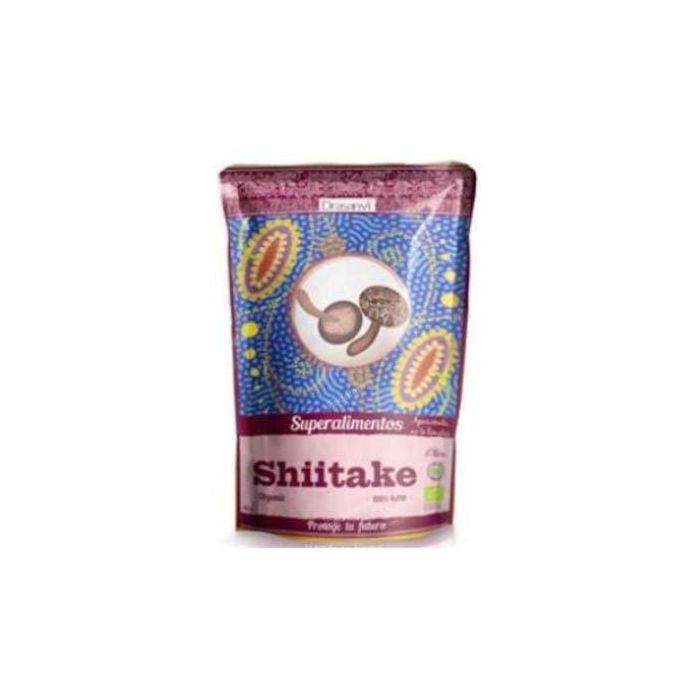 DRASANVI Shiitake Superalimento Bio 125g Doypack, Rico en Fibra, D-Glucanos, Vitaminas B, D y Minerales como Hierro, Zinc, Magnesio