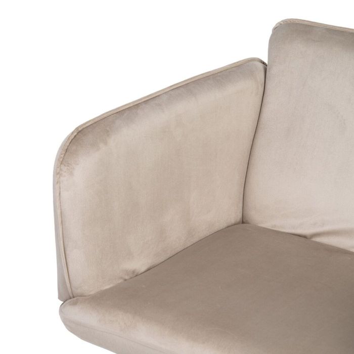 Sillón Tejido Sintético Beige Metal 5