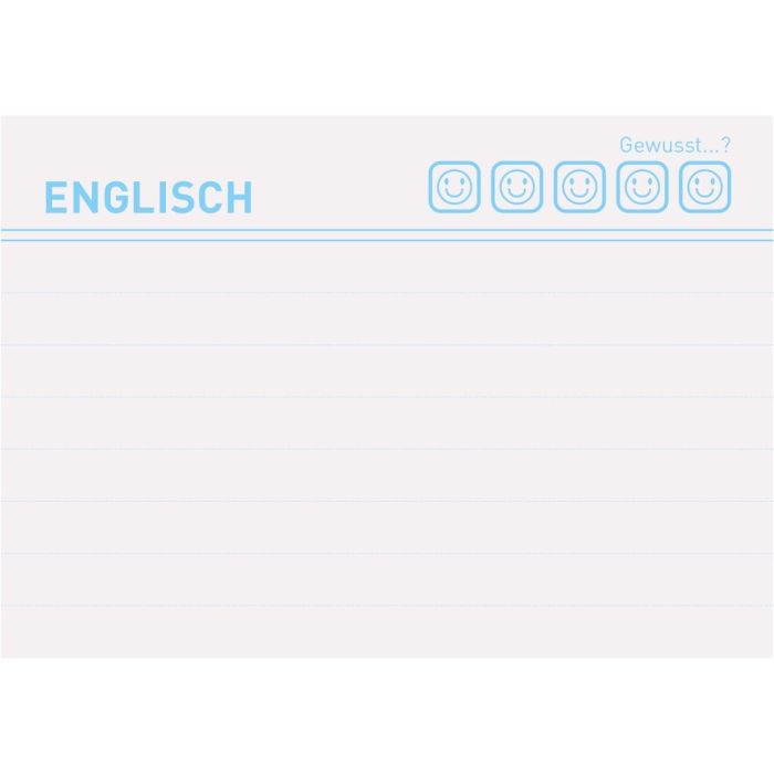 Herlitz Karteikarte A8 Vokabeln liniert weiß Bl.Engel 100er 5