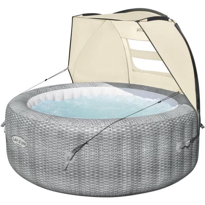 Lay-Z-Spa Toldo Hinchable para Spa, Universal para todos los Lay-Z-Spa, Protección UV UPF 30+, Ventanas de Malla, Impermeable