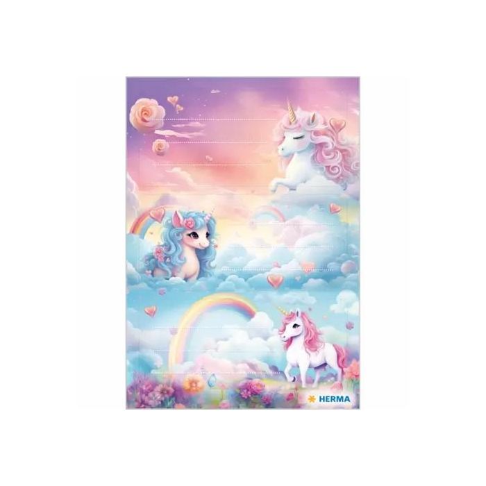 HERMA SCHULETIKETTEN VARIO HAPPY UNICORNS 1 HERMA SCHULETIKETTEN VARIO HAPPY UNICORNS 1
