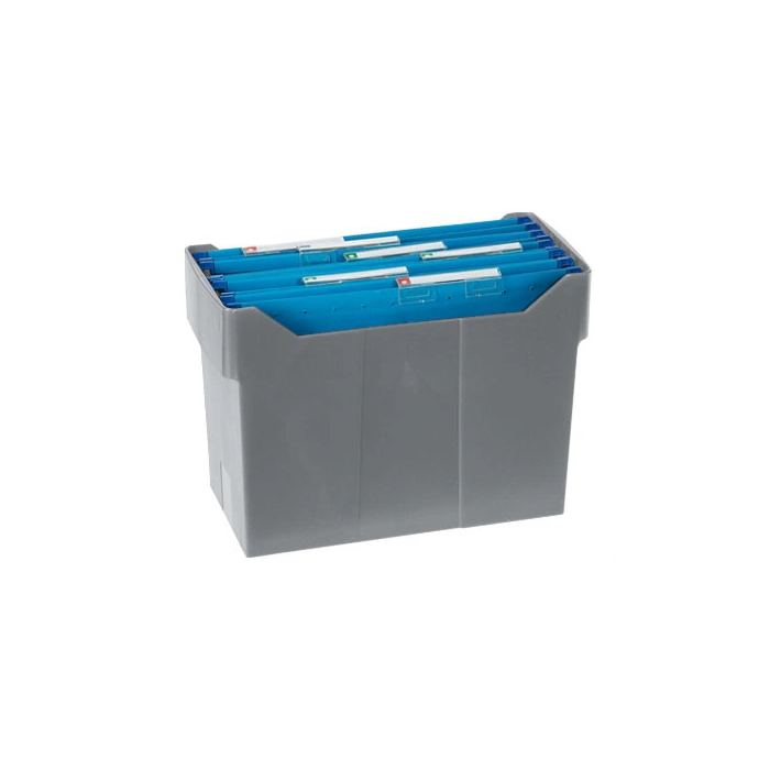 Archivo 2000 Archibox Soporte para carpetas colgantes A4, poliestireno reciclado, capacidad 20 carpetas, gris 0 Archivo 2000 Archibox Soporte para carpetas colgantes A4, poliestireno reciclado, capacidad 20 carpetas, gris 0