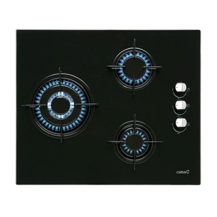 Placa de Gas Cata CIB 6021 BK 60 cm 8100 W Placa de Gas Cata CIB 6021 BK 60 cm 8100 W