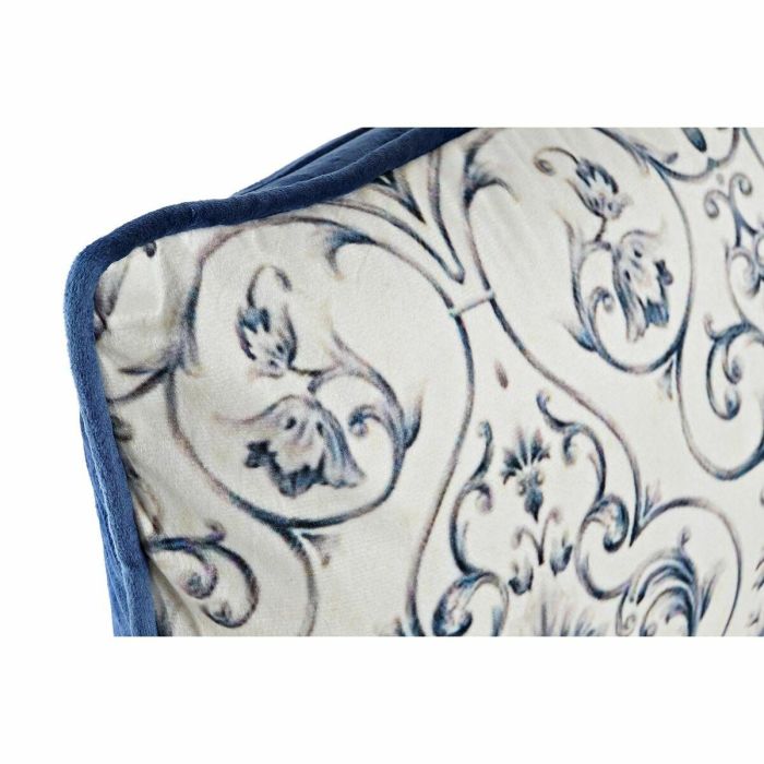 Cojín DKD Home Decor Azul 50 x 10 x 30 cm Flores 1