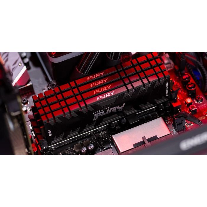 Kingston FURY Renegade RGB 64GB DDR4 3600MT/s CL18 DIMM Kit de 2 para PC 10 Kingston FURY Renegade RGB 64GB DDR4 3600MT/s CL18 DIMM Kit de 2 para PC 10