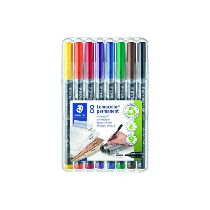 Rotulador Permanente Staedtler 317 Lumocolor (M) Bolsa De 8