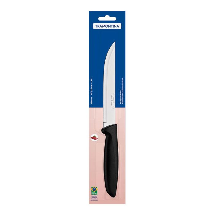 Cuchillo de cocina 6" plenus negro tramontina 1