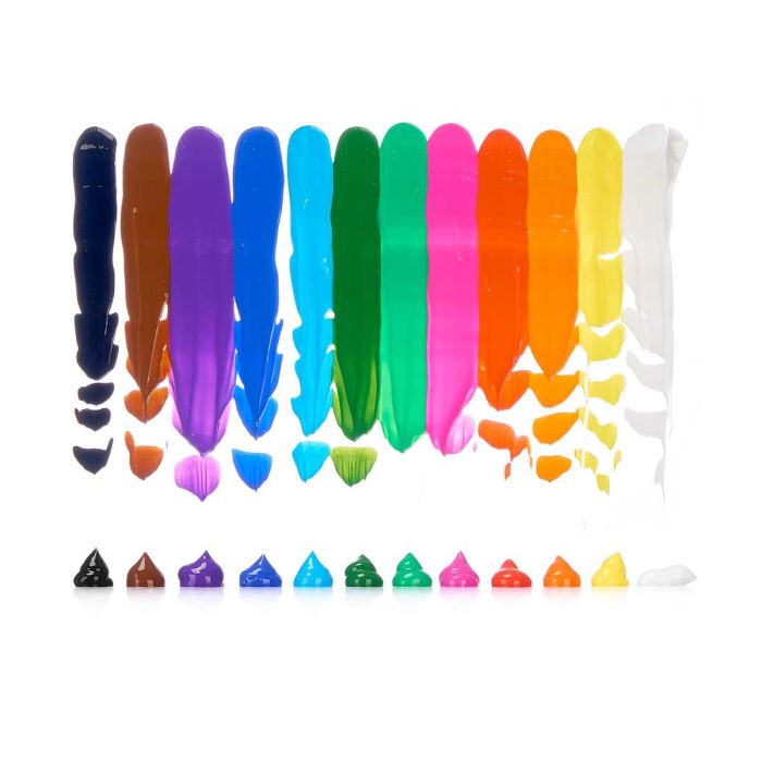 Juego 12 Botes Pintura Acrilica Pincello 10X25CM (24 Unidades) 3 Juego 12 Botes Pintura Acrilica Pincello 10X25CM (24 Unidades) 3