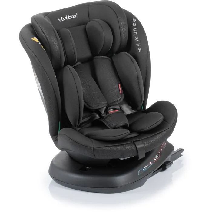 Babyauto Silla de Coche Sigma i-Fix Vivitta Grupo 0/1/2/3 (40-150 cm) Isofix + Top Tether Giratoria 360º Reclinable Negro BAB8435593704356 1 Babyauto Silla de Coche Sigma i-Fix Vivitta Grupo 0/1/2/3 (40-150 cm) Isofix + Top Tether Giratoria 360º Reclinable Negro BAB8435593704356 1