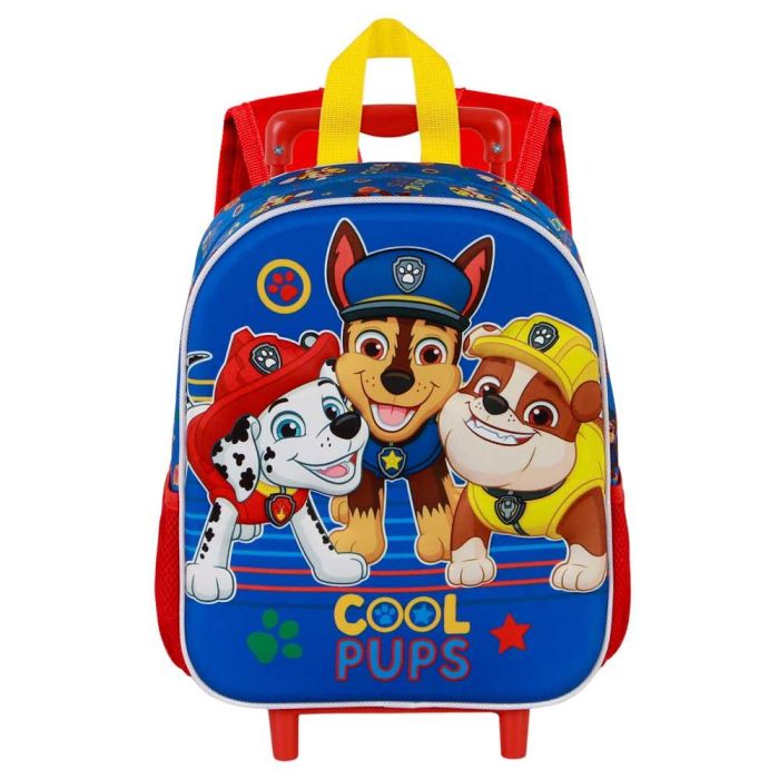 Mochila 3D con Ruedas Pequeña Cool Paw Patrol La Patrulla Canina Azul 1