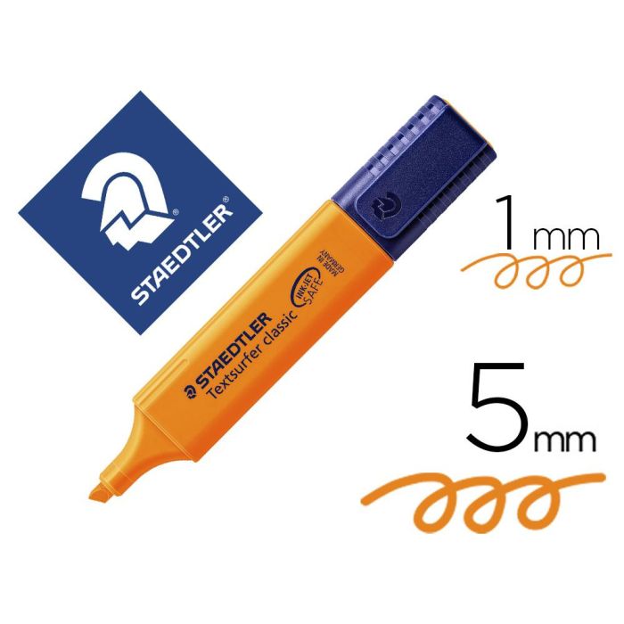 Rotulador Staedtler Textsurfer Classic 364 Fluorescente Naranja 10 unidades