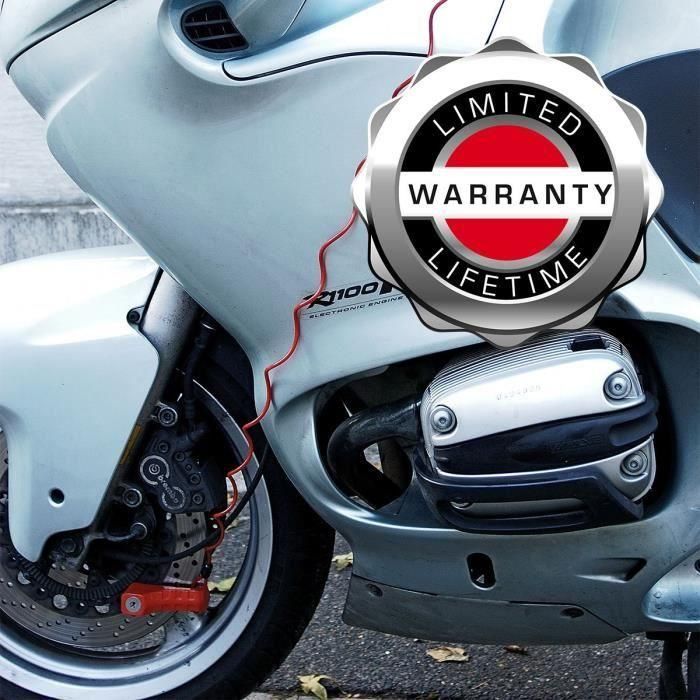 Master Lock 8303EURDPS Antirrobo para motocicletas - Candado de disco rojo 80 mm Master Lock 8303EURDPS Antirrobo para motocicletas - Candado de disco rojo 80 mm