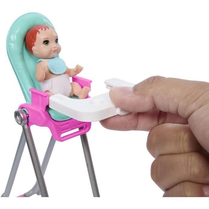 Muñeca Barbie Skipper Niñera Con Trona Y Bebe Htk35 Mattel 3 Muñeca Barbie Skipper Niñera Con Trona Y Bebe Htk35 Mattel 3