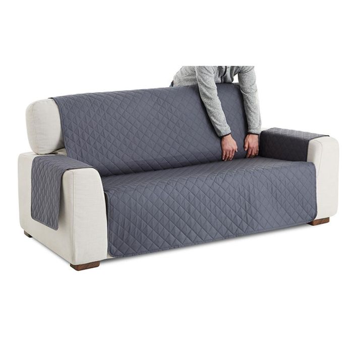 Cubre sofa reversible gris/gris claro 3 plazas belmarti 2