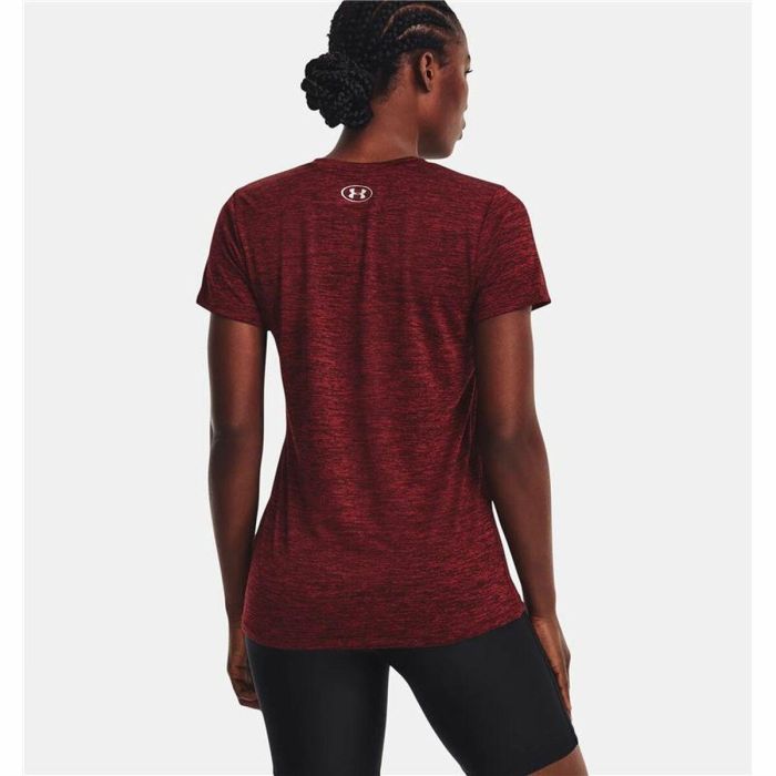 Camiseta de Manga Corta Mujer Under Armour Rojo Oscuro XS 3