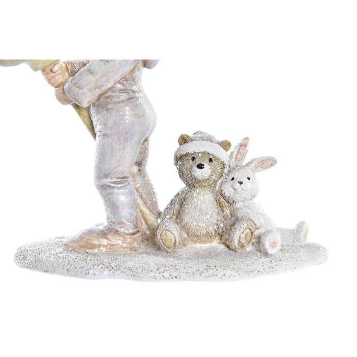 Figura Navidad Moderna DKD Home Decor Rosa Gris 5.5 x 12 x 11 cm (2 Unidades) 2 Figura Navidad Moderna DKD Home Decor Rosa Gris 5.5 x 12 x 11 cm (2 Unidades) 2