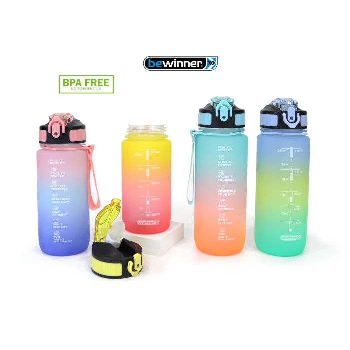 Bewinner Botella Sport Agua Multicolor 600 ml (12 Unidades) 4 Bewinner Botella Sport Agua Multicolor 600 ml (12 Unidades) 4