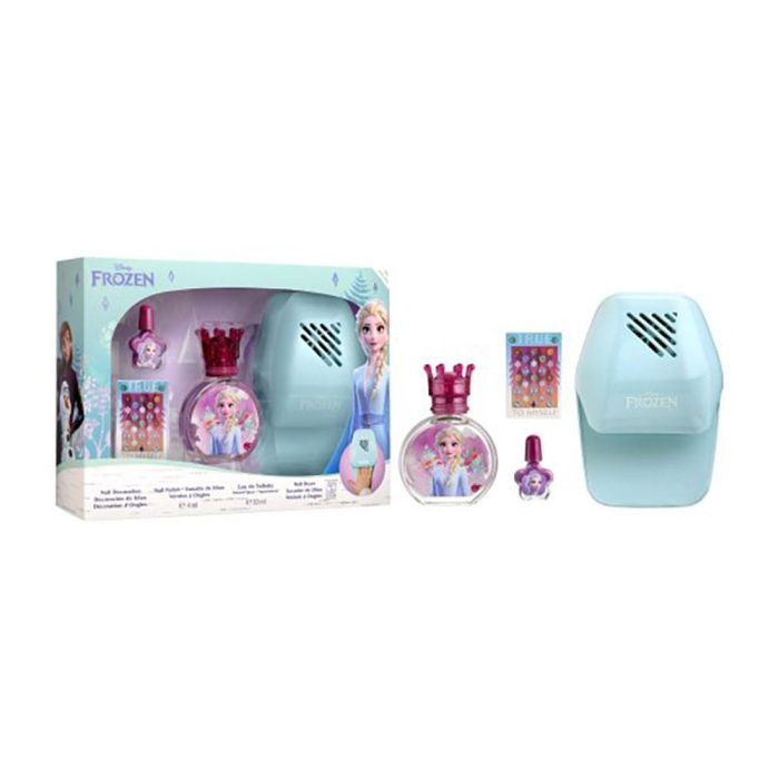 Disney Frozen Estuche de Colonia 50 ml Vaporizador con Esmalte, Decoración y Secador de Uñas