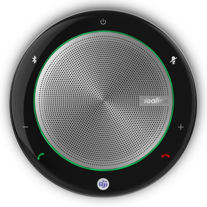 Yealink BT50 Altavoz de Conferencia con Bluetooth y Cancelación de Eco, Negro/Gris