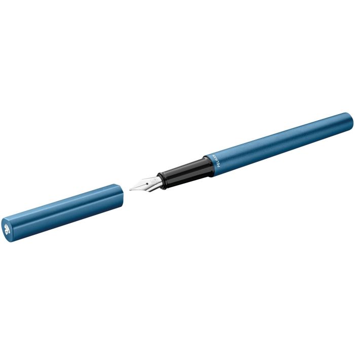 Pelikan Ineo Elements P6 1 ST - Pluma estilográfica de cartucho, color azul petróleo, plumín de acero inoxidable, trazo medio