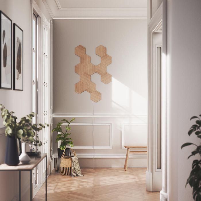 Panel LED Nanoleaf NL52-K-3002HB-13PK Blanco Marrón 4000 K 9 Panel LED Nanoleaf NL52-K-3002HB-13PK Blanco Marrón 4000 K 9