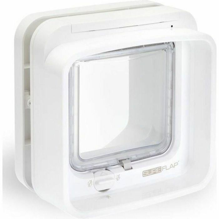 Sureflap DualScan Gatera electrónica con lector de microchip para hasta 32 gatos, control de acceso y salida, Blanca Sureflap DualScan Gatera electrónica con lector de microchip para hasta 32 gatos, control de acceso y salida, Blanca