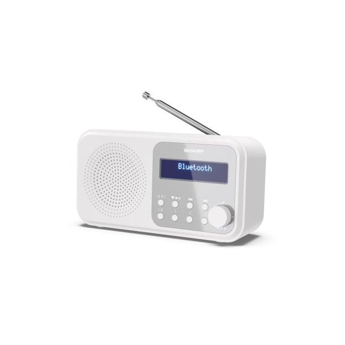Sharp DR-P420 Radio Portátil Digital Blanco con DAB, DAB+, FM, Bluetooth 5.0 y Batería de 16h 1 Sharp DR-P420 Radio Portátil Digital Blanco con DAB, DAB+, FM, Bluetooth 5.0 y Batería de 16h 1
