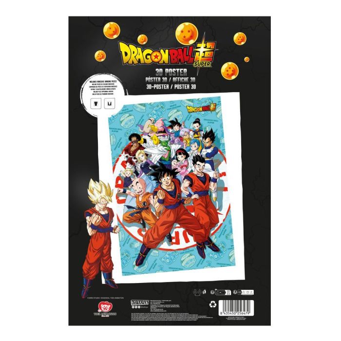 Sd toys Póster 3D Dragon Ball Super Universe Survival 58x38 cm PVC Lenticular Oficial 4