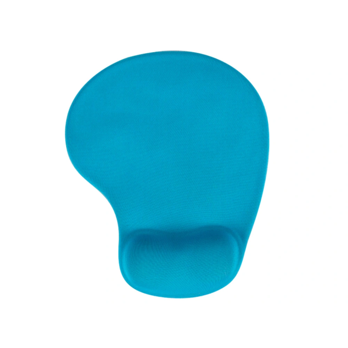 Q-connect Alfombrilla para Ratón con Reposamuñecas de Gel Color Turquesa 190x230x20 mm