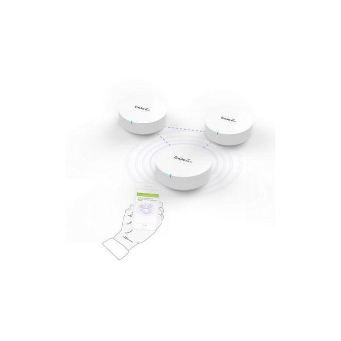 SISTEMA MESH WIFI ENGENIUS EMR3000-KIT - 3 UNIDADES - AC1200 - 400M2 - DUAL BAND SIMULTANEA - 2.4/5GHZ - USB - GESTIÓN APP/ACCESO WEB 1 SISTEMA MESH WIFI ENGENIUS EMR3000-KIT - 3 UNIDADES - AC1200 - 400M2 - DUAL BAND SIMULTANEA - 2.4/5GHZ - USB - GESTIÓN APP/ACCESO WEB 1