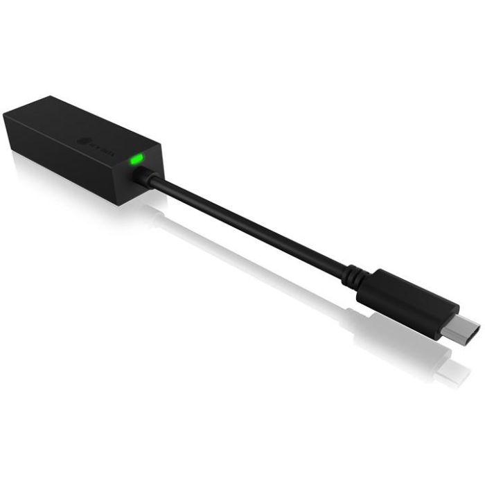 ICY BOX IB-LAN100-C3 USB-C > Gigabit LAN (ST-BU) Adapter Schwarz 2