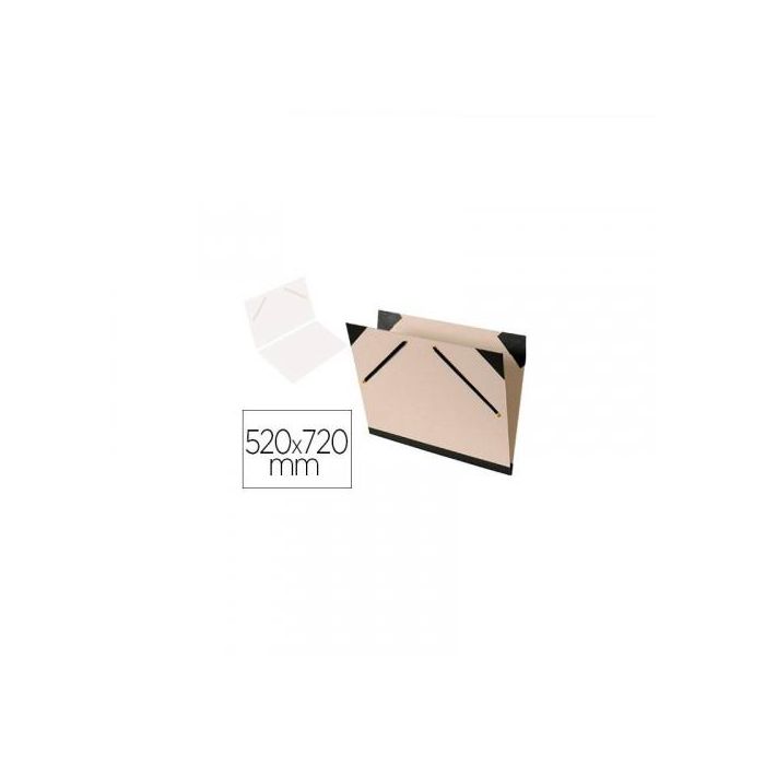 Canson Carpeta de Dibujo Brut Gris 52x72 cm con Gomas