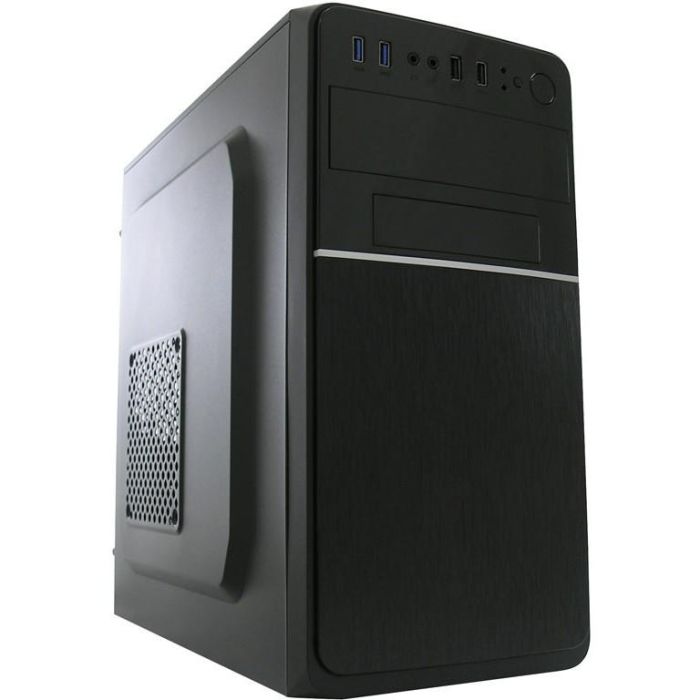 LC-Power 2015MB Micro Torre PC Negro ATX para Hogar/Oficina con USB 3.2 y Ventiladores, para placas ATX