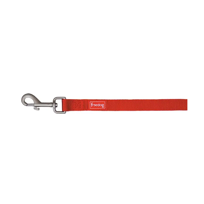 Freedog Tirador Nylon Basic Rojo 15 mm 120 cm