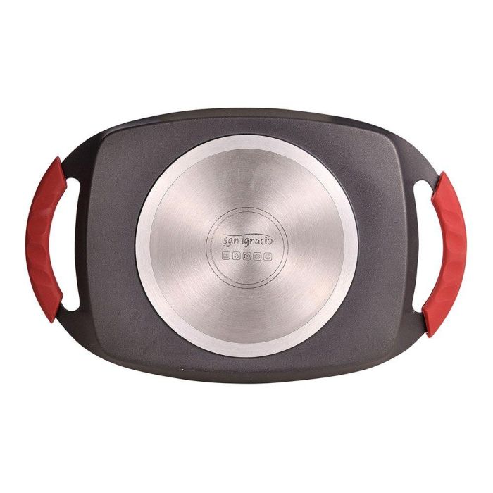 San Ignacio Asadora Grill Denia Experto de Aluminio Fundido para Inducción, con Revestimiento Ilag Premium, 36 x 23 cm San Ignacio Asadora Grill Denia Experto de Aluminio Fundido para Inducción, con Revestimiento Ilag Premium, 36 x 23 cm