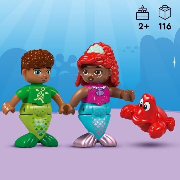 LEGO 10435 DUPLO Disney La Sirenita Ariel: El Palacio Mágico Subacuático - Set de Construcción con Figura de Ariel 3