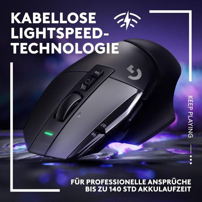 Logitech G G502 X LIGHTSPEED Ratón Gaming Inalámbrico Óptico 25600 DPI Negro con 13 Botones Programables 8 Logitech G G502 X LIGHTSPEED Ratón Gaming Inalámbrico Óptico 25600 DPI Negro con 13 Botones Programables 8